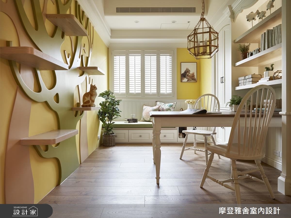 50坪新成屋(5年以下)＿鄉村風書房案例圖片＿摩登雅舍室內設計＿摩登雅舍_58之29