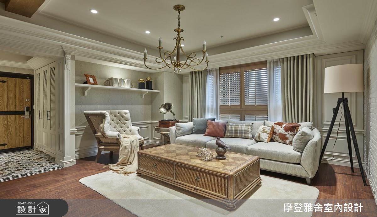 28坪新成屋(5年以下)＿鄉村風客廳案例圖片＿摩登雅舍室內設計＿摩登雅舍_59之5