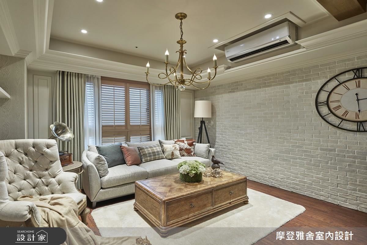 28坪新成屋(5年以下)＿鄉村風客廳案例圖片＿摩登雅舍室內設計＿摩登雅舍_59之7