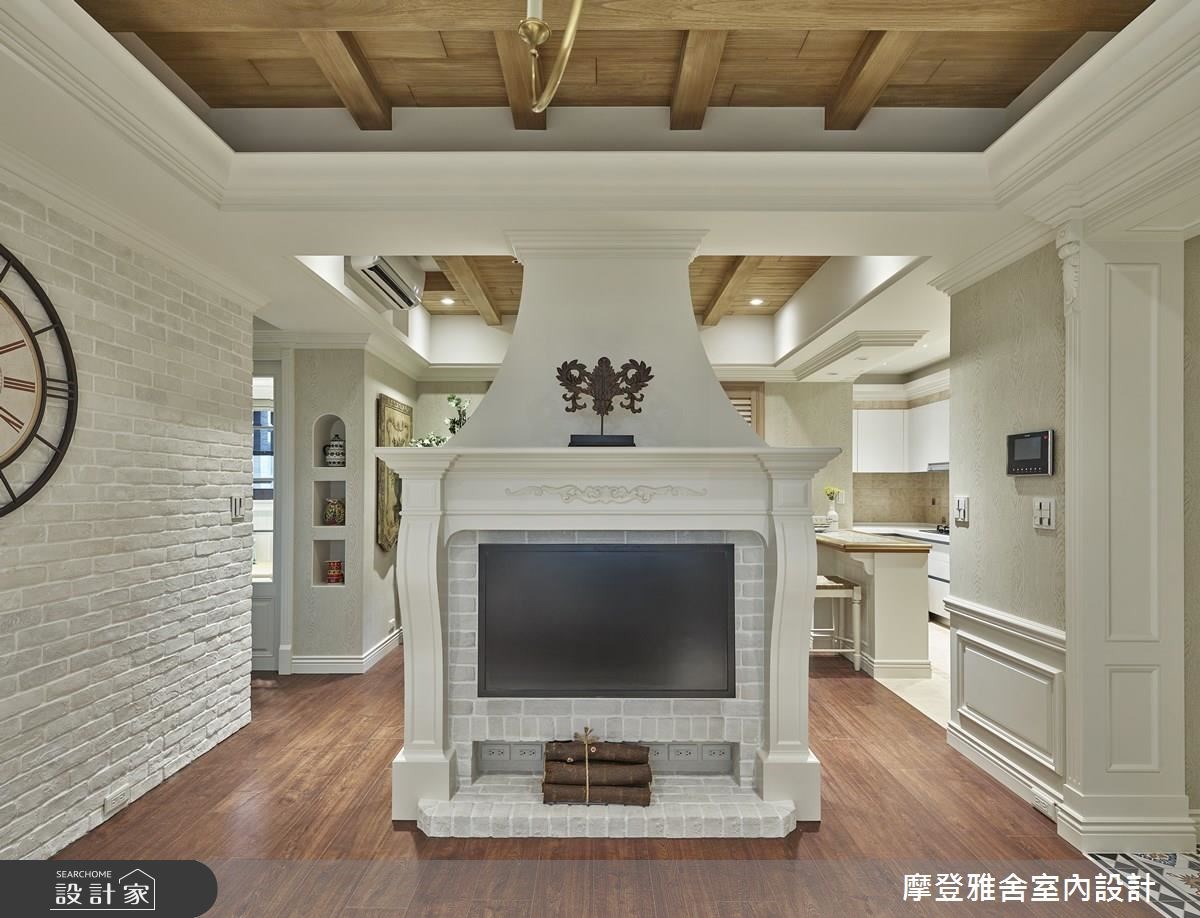 28坪新成屋(5年以下)＿鄉村風客廳案例圖片＿摩登雅舍室內設計＿摩登雅舍_59之8