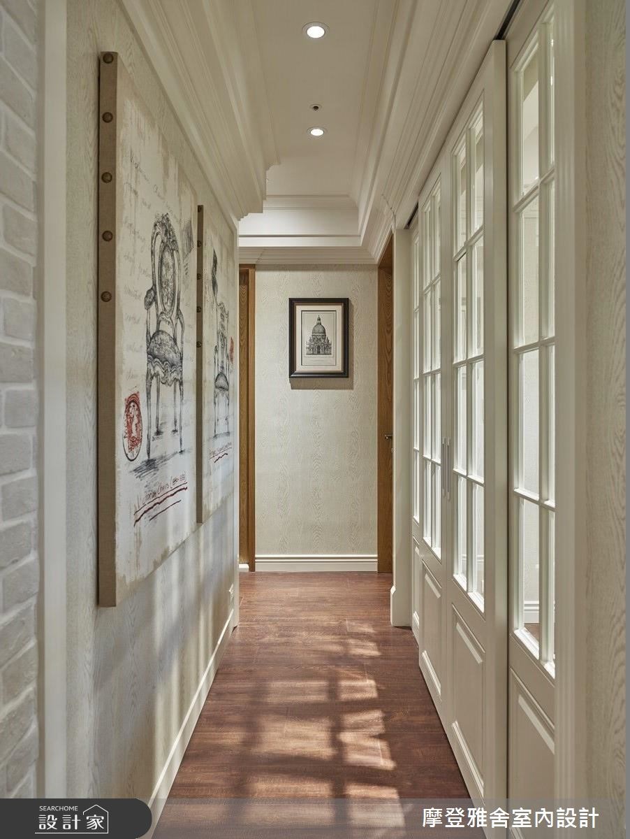 28坪新成屋(5年以下)＿鄉村風走廊案例圖片＿摩登雅舍室內設計＿摩登雅舍_59之20