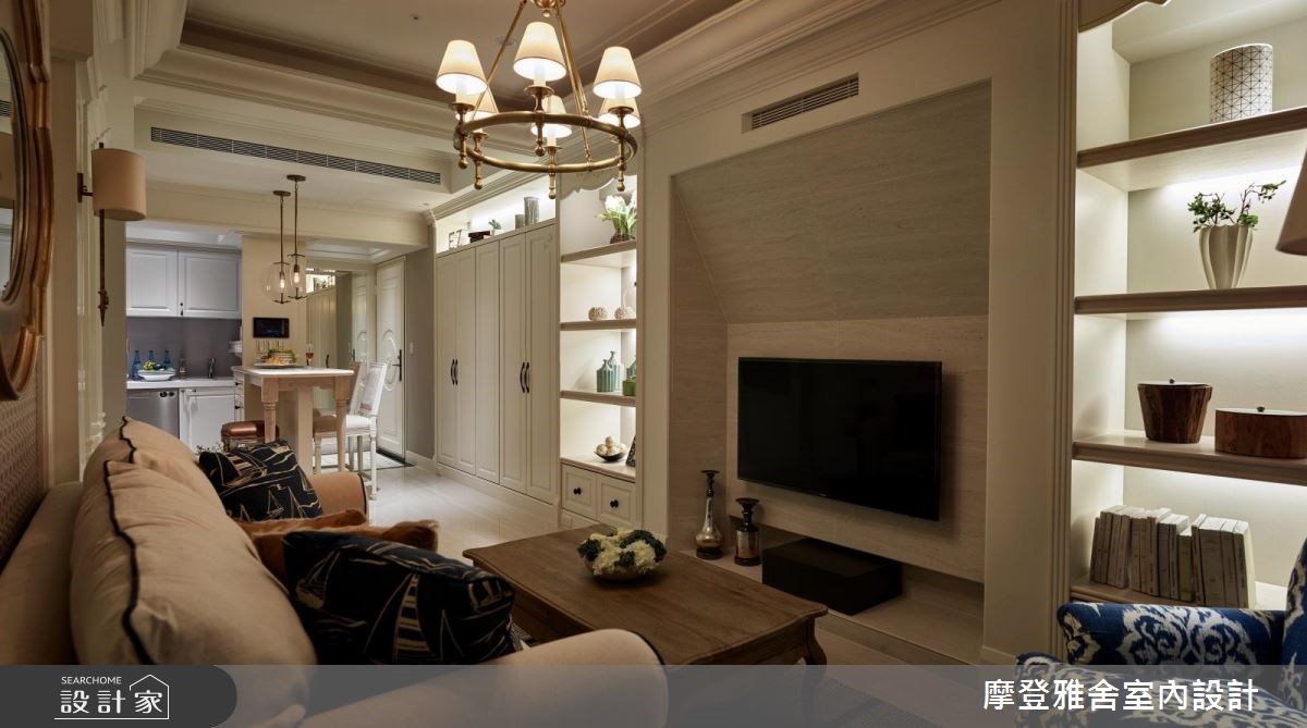 18坪新成屋(5年以下)＿美式風客廳案例圖片＿摩登雅舍室內設計＿摩登雅舍_60之7