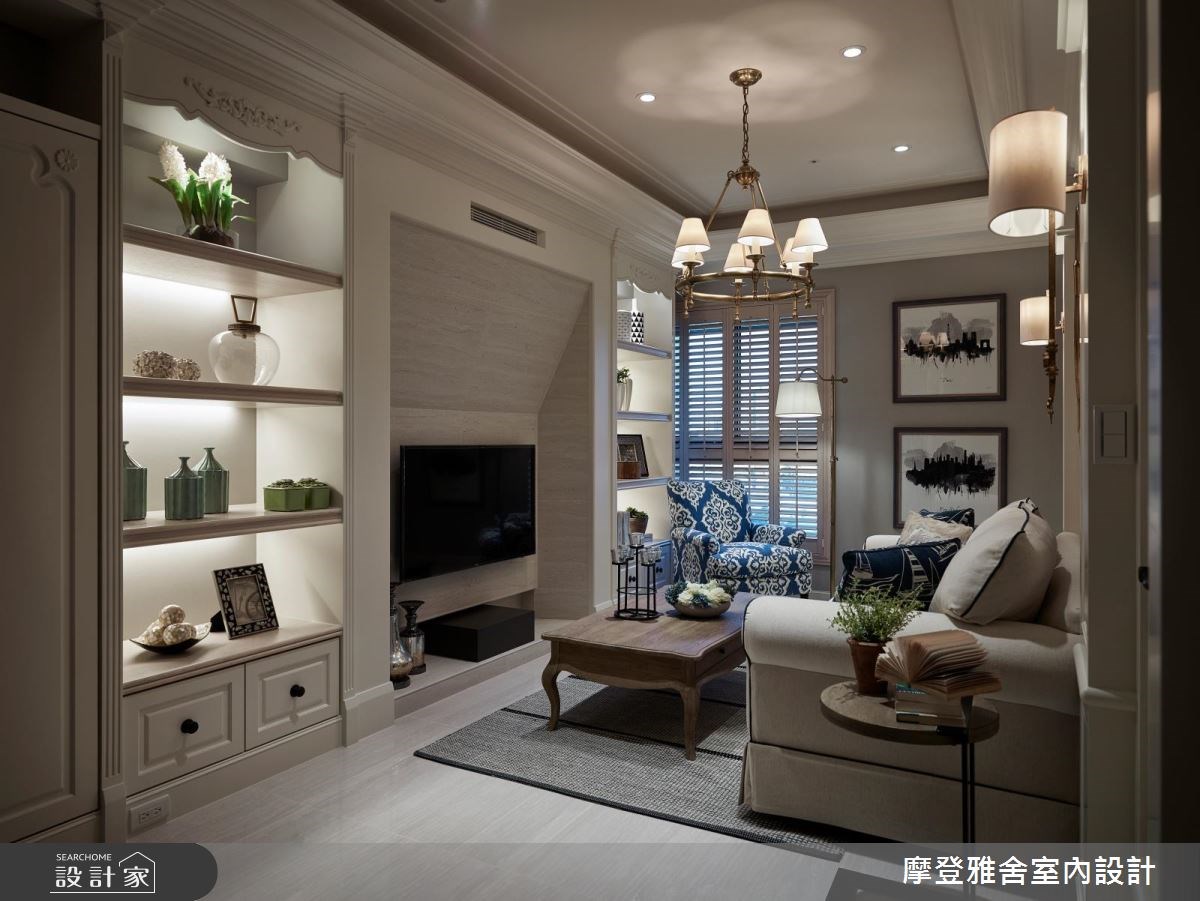 18坪新成屋(5年以下)＿美式風客廳案例圖片＿摩登雅舍室內設計＿摩登雅舍_60之9