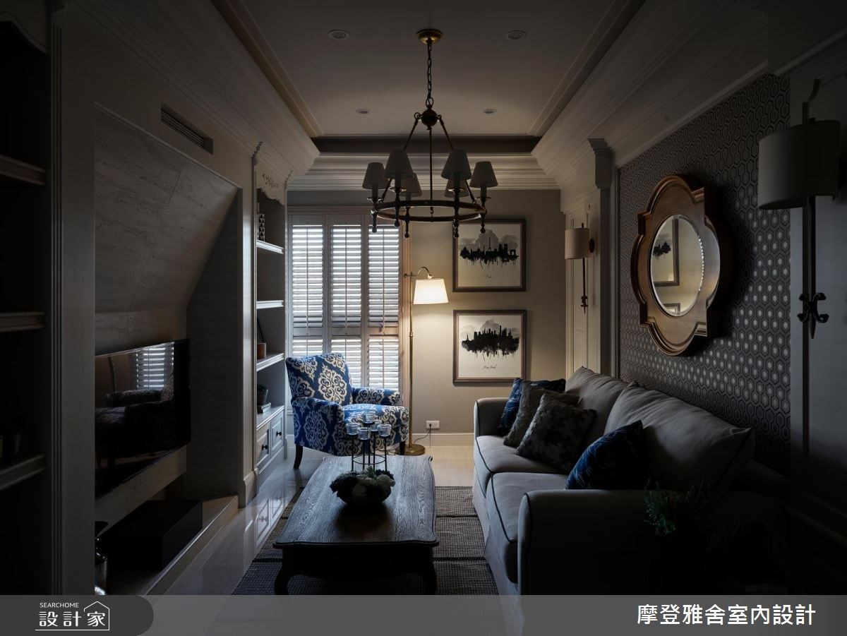 18坪新成屋(5年以下)＿美式風客廳案例圖片＿摩登雅舍室內設計＿摩登雅舍_60之12