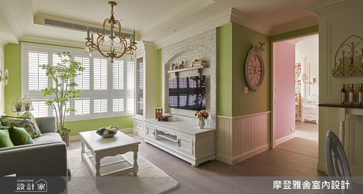 35坪新成屋(5年以下)＿鄉村風客廳案例圖片＿摩登雅舍室內設計＿摩登雅舍_61之1