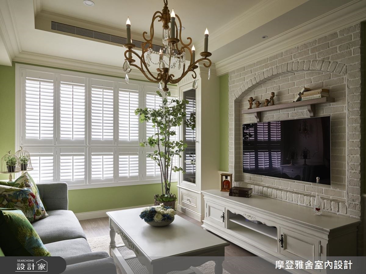 35坪新成屋(5年以下)＿鄉村風客廳案例圖片＿摩登雅舍室內設計＿摩登雅舍_61之2