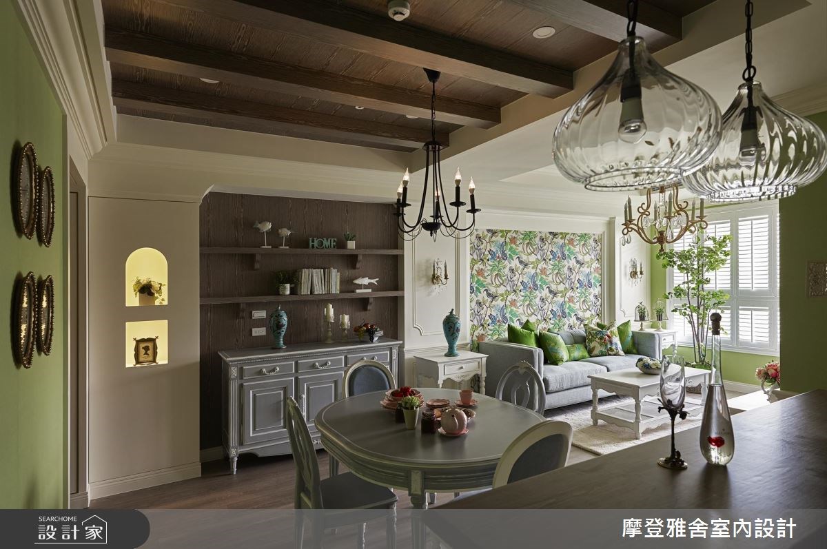 35坪新成屋(5年以下)＿鄉村風餐廳案例圖片＿摩登雅舍室內設計＿摩登雅舍_61之5