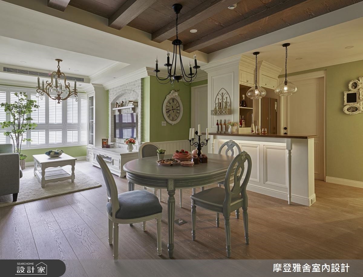 35坪新成屋(5年以下)＿鄉村風餐廳案例圖片＿摩登雅舍室內設計＿摩登雅舍_61之7