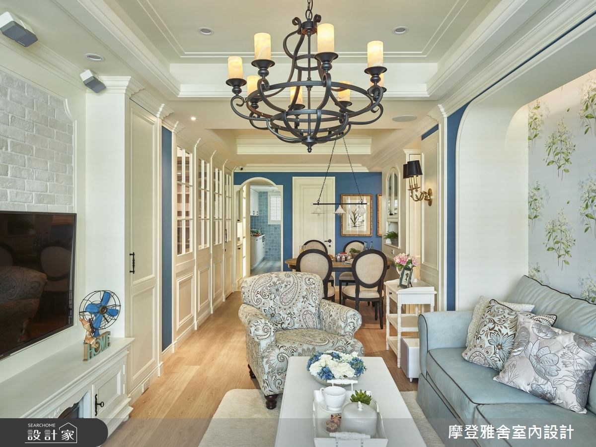 38坪老屋(16~30年)＿鄉村風客廳案例圖片＿摩登雅舍室內設計＿摩登雅舍_62之3