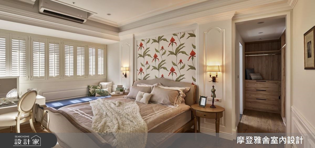 40坪新成屋(5年以下)＿美式風臥室案例圖片＿摩登雅舍室內設計＿摩登雅舍_63 皇家藍x白色系 光影灑落美式風精品宅之31