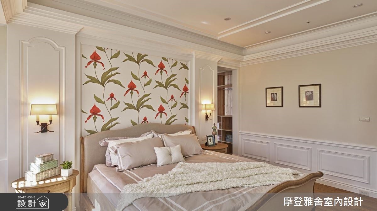 40坪新成屋(5年以下)＿美式風臥室案例圖片＿摩登雅舍室內設計＿摩登雅舍_63 皇家藍x白色系 光影灑落美式風精品宅之33