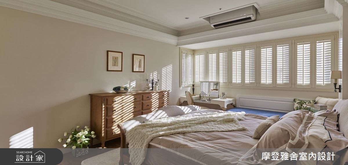 40坪新成屋(5年以下)＿美式風臥室案例圖片＿摩登雅舍室內設計＿摩登雅舍_63 皇家藍x白色系 光影灑落美式風精品宅之34