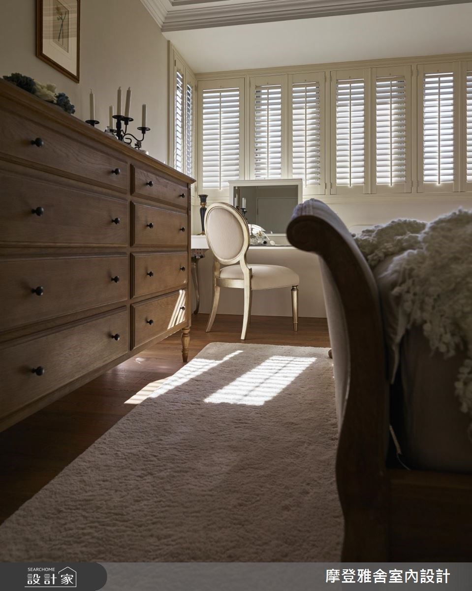 40坪新成屋(5年以下)＿美式風臥室案例圖片＿摩登雅舍室內設計＿摩登雅舍_63 皇家藍x白色系 光影灑落美式風精品宅之35