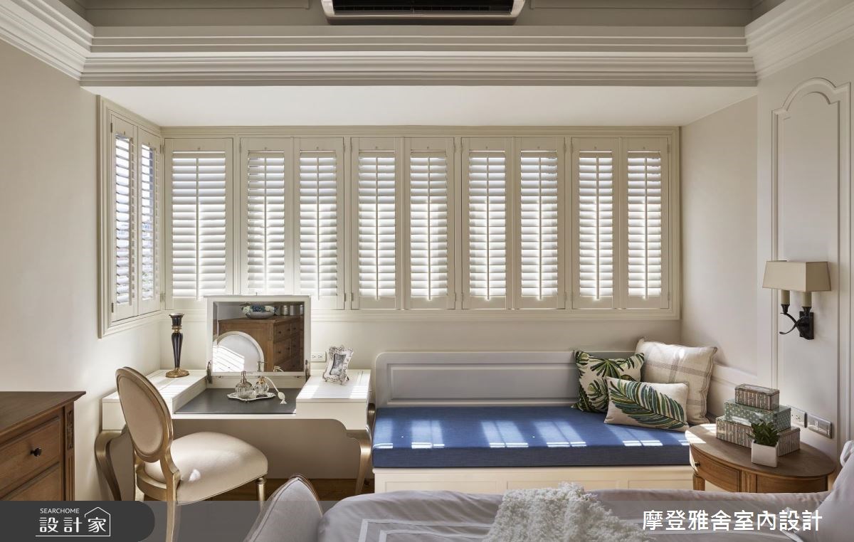 40坪新成屋(5年以下)＿美式風臥室案例圖片＿摩登雅舍室內設計＿摩登雅舍_63 皇家藍x白色系 光影灑落美式風精品宅之37