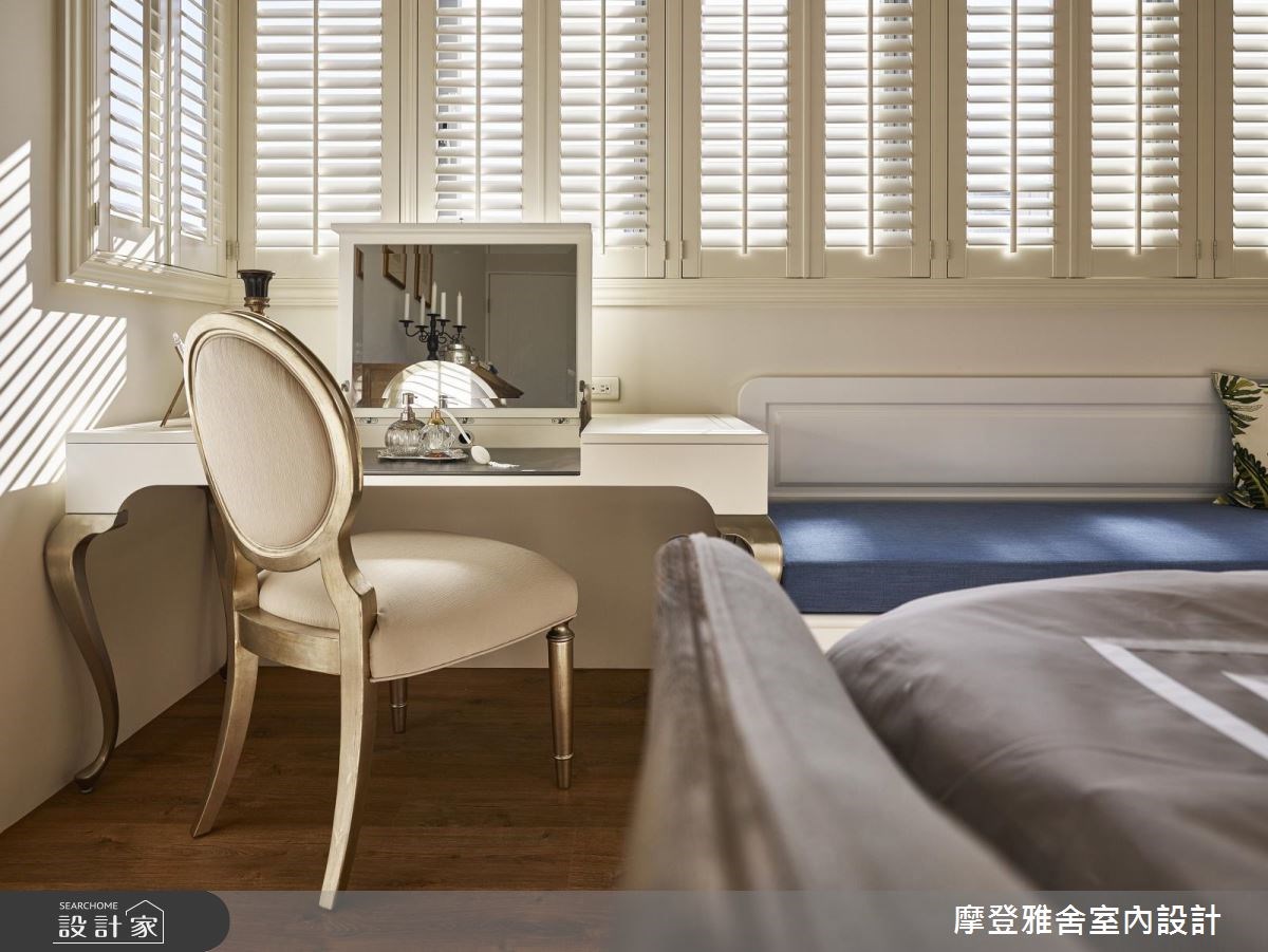 40坪新成屋(5年以下)＿美式風臥室案例圖片＿摩登雅舍室內設計＿摩登雅舍_63 皇家藍x白色系 光影灑落美式風精品宅之39