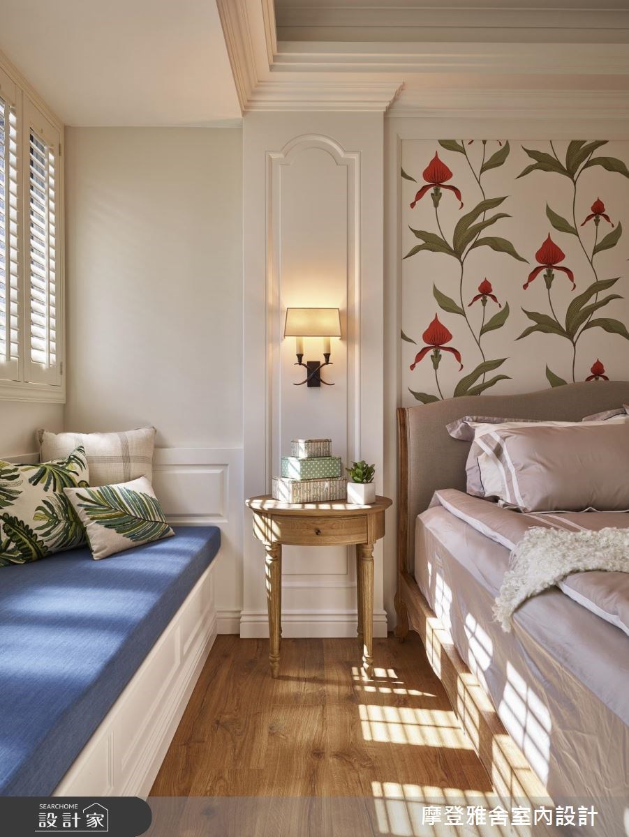 40坪新成屋(5年以下)＿美式風臥室案例圖片＿摩登雅舍室內設計＿摩登雅舍_63 皇家藍x白色系 光影灑落美式風精品宅之41