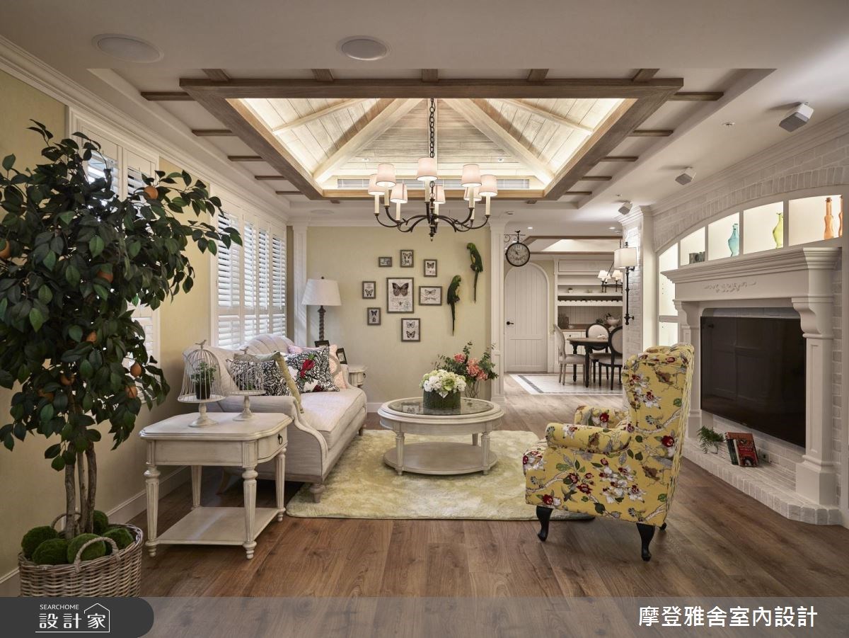 60坪新成屋(5年以下)＿鄉村風客廳案例圖片＿摩登雅舍室內設計＿摩登雅舍_64 蜜月的典藏南法鄉村親子宅之7
