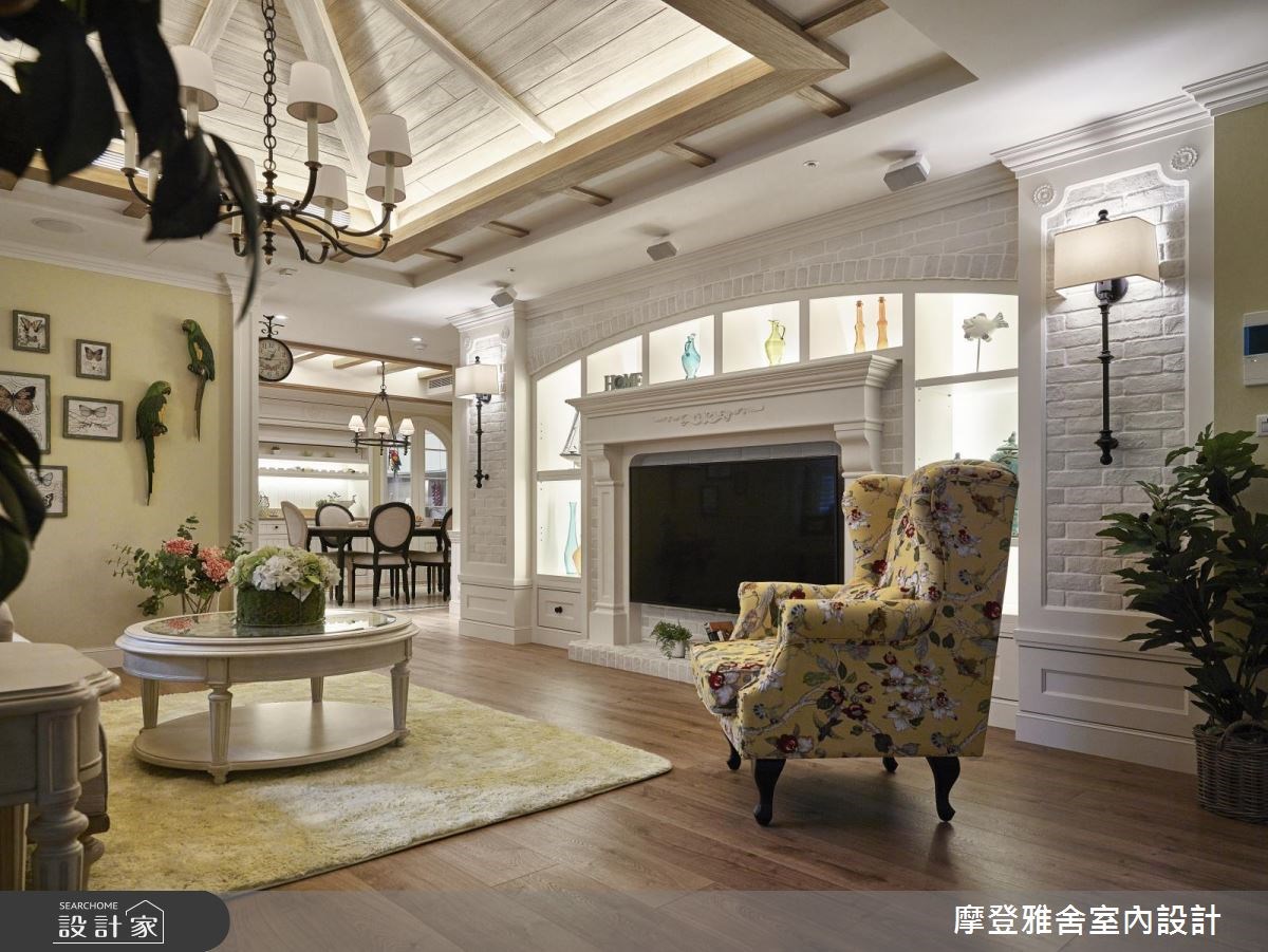 60坪新成屋(5年以下)＿鄉村風客廳案例圖片＿摩登雅舍室內設計＿摩登雅舍_64 蜜月的典藏南法鄉村親子宅之8