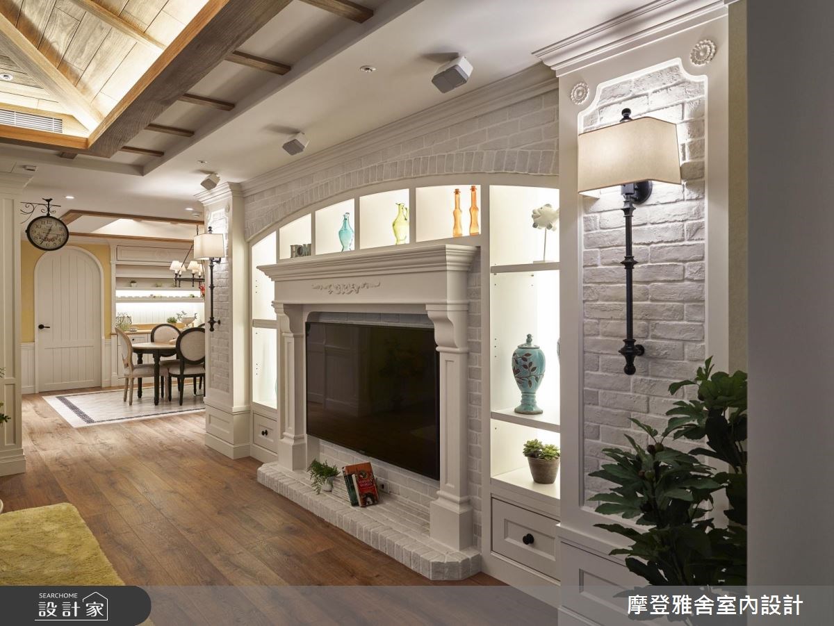 60坪新成屋(5年以下)＿鄉村風客廳案例圖片＿摩登雅舍室內設計＿摩登雅舍_64 蜜月的典藏南法鄉村親子宅之9