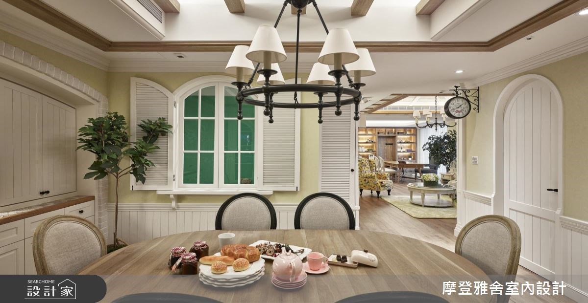 60坪新成屋(5年以下)＿鄉村風餐廳案例圖片＿摩登雅舍室內設計＿摩登雅舍_64 蜜月的典藏南法鄉村親子宅之11