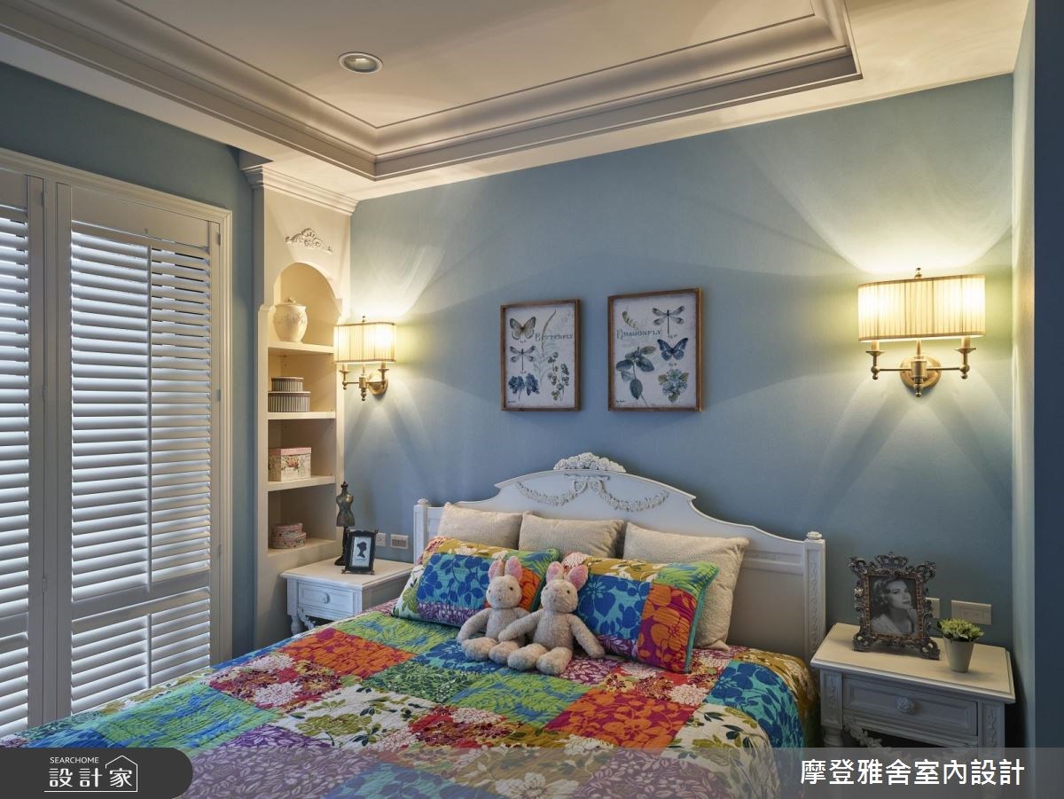 60坪新成屋(5年以下)＿鄉村風臥室案例圖片＿摩登雅舍室內設計＿摩登雅舍_64 蜜月的典藏南法鄉村親子宅之19