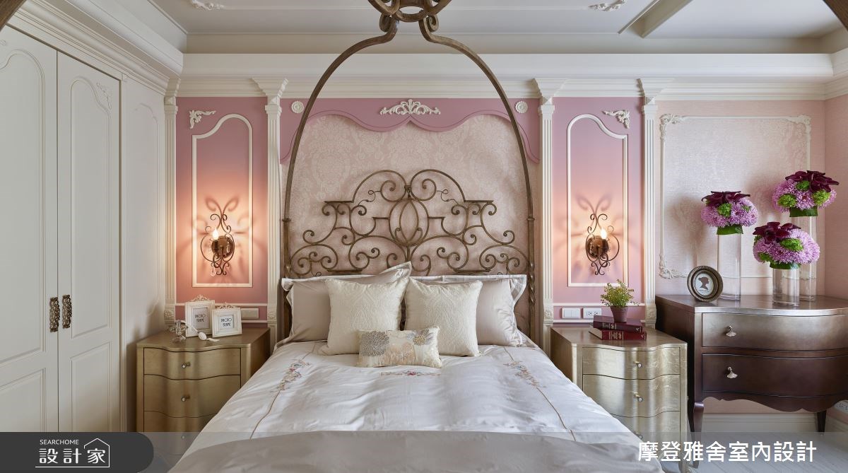 35坪老屋(16~30年)＿鄉村風臥室案例圖片＿摩登雅舍室內設計＿摩登雅舍_66 醫師夫妻的老屋翻新花香巴黎鄉村風訂製親子宅之13