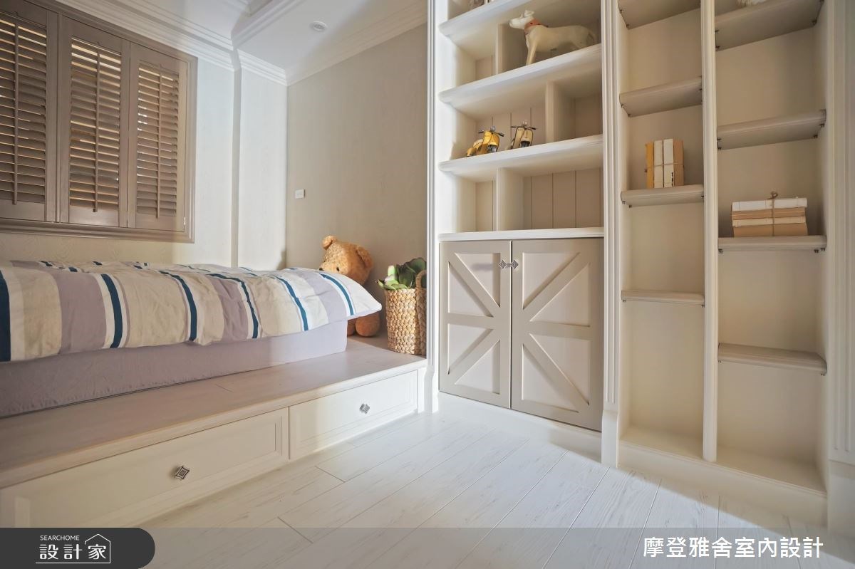 35坪老屋(16~30年)＿鄉村風臥室案例圖片＿摩登雅舍室內設計＿摩登雅舍_66 醫師夫妻的老屋翻新花香巴黎鄉村風訂製親子宅之18