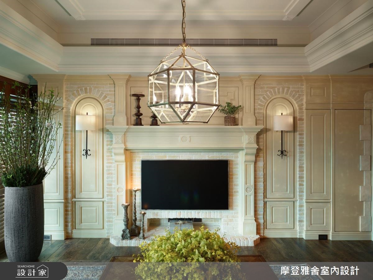 50坪新成屋(5年以下)＿鄉村風客廳案例圖片＿摩登雅舍室內設計＿摩登雅舍_67 醫師的高定古堡風格 收藏旅行的記憶之6