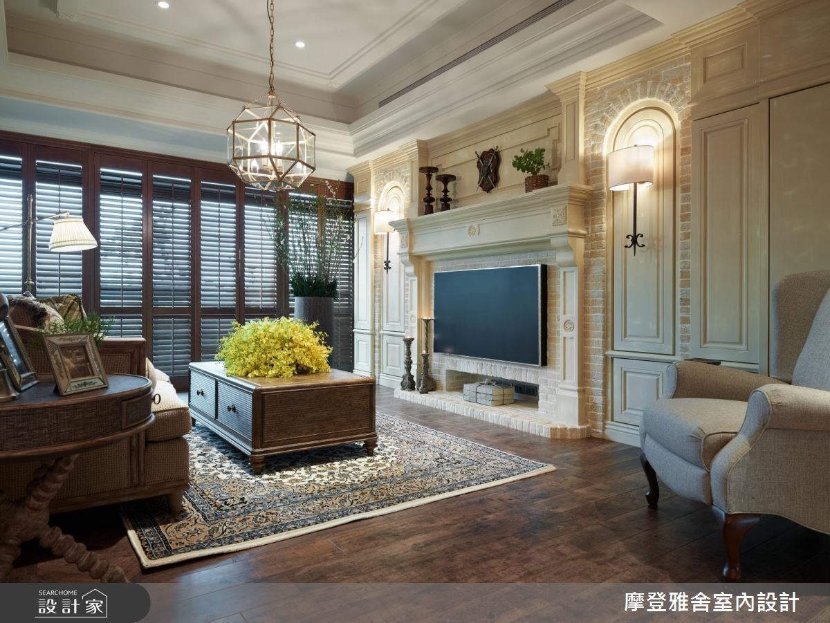 50坪新成屋(5年以下)＿鄉村風客廳案例圖片＿摩登雅舍室內設計＿摩登雅舍_67 醫師的高定古堡風格 收藏旅行的記憶之8
