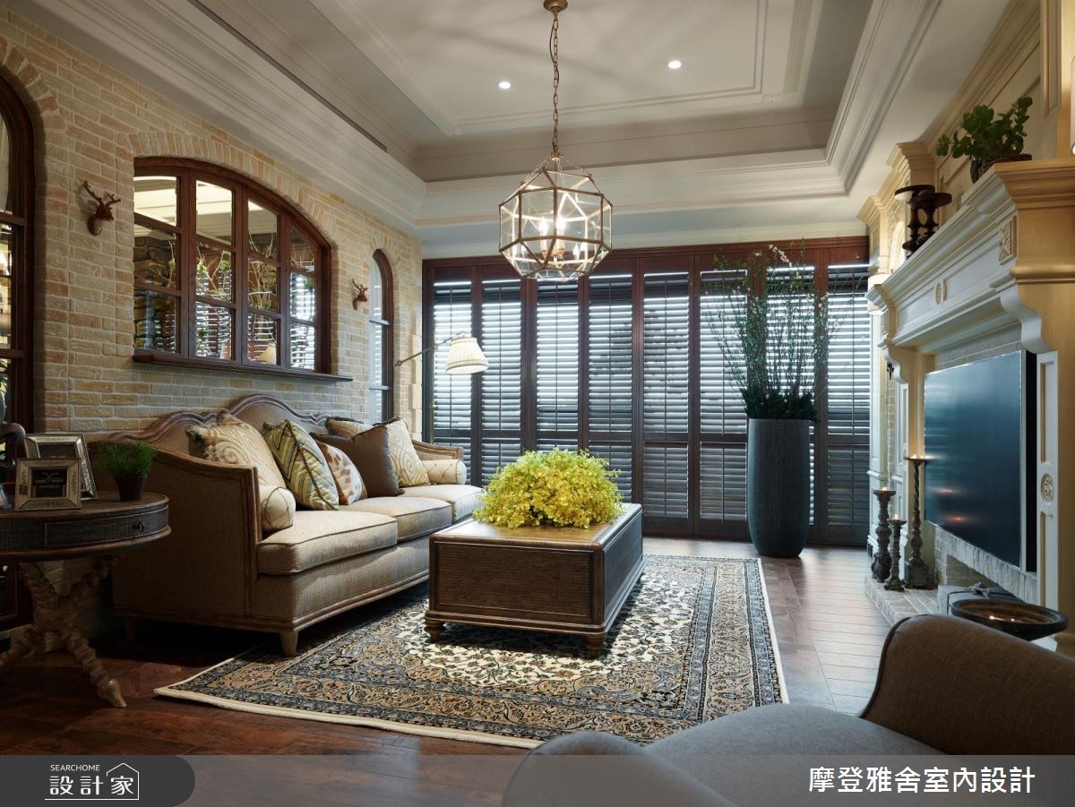 50坪新成屋(5年以下)＿鄉村風客廳案例圖片＿摩登雅舍室內設計＿摩登雅舍_67 醫師的高定古堡風格 收藏旅行的記憶之12