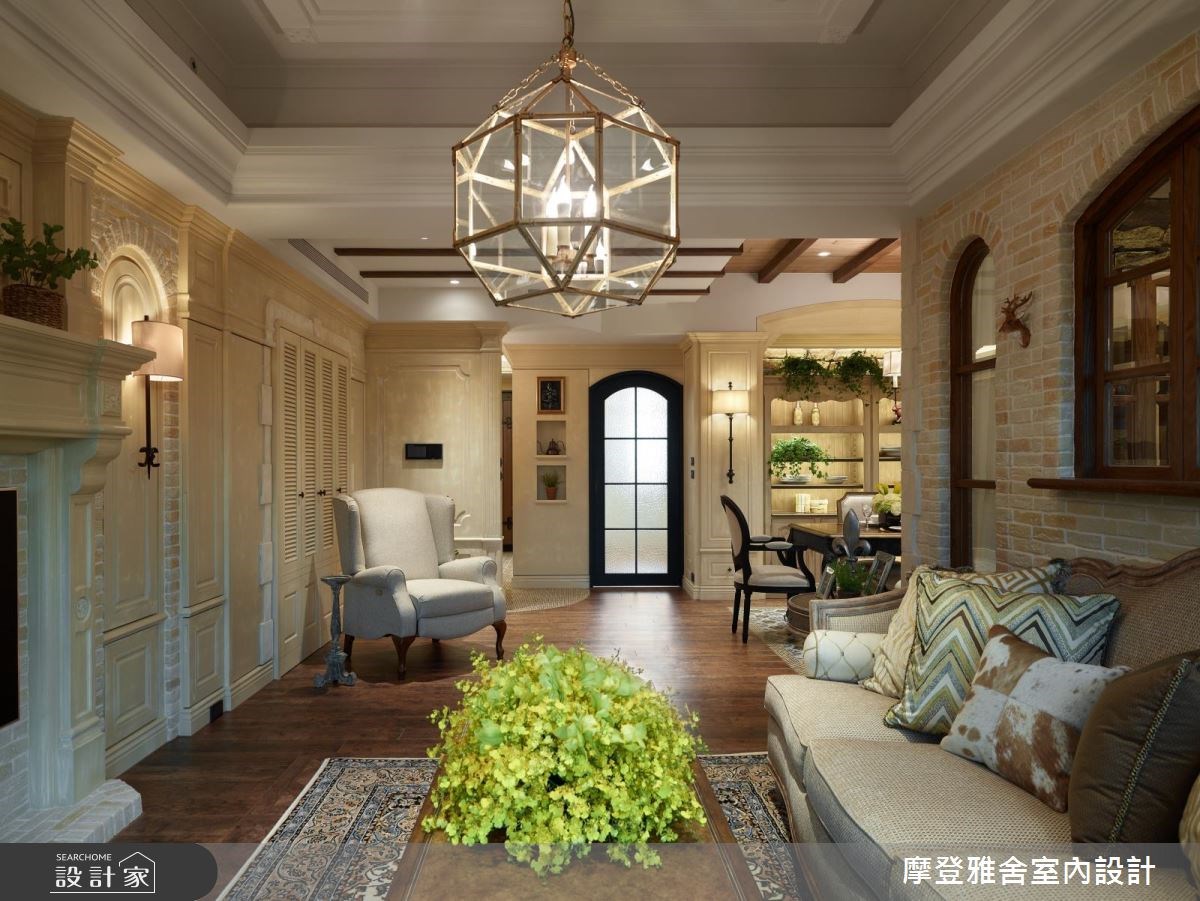 50坪新成屋(5年以下)＿鄉村風客廳案例圖片＿摩登雅舍室內設計＿摩登雅舍_67 醫師的高定古堡風格 收藏旅行的記憶之15