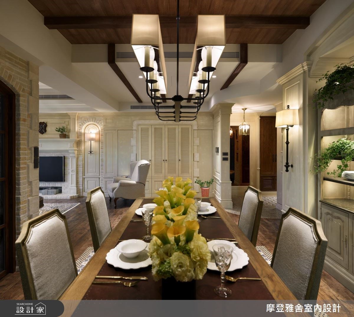 50坪新成屋(5年以下)＿鄉村風餐廳案例圖片＿摩登雅舍室內設計＿摩登雅舍_67 醫師的高定古堡風格 收藏旅行的記憶之22