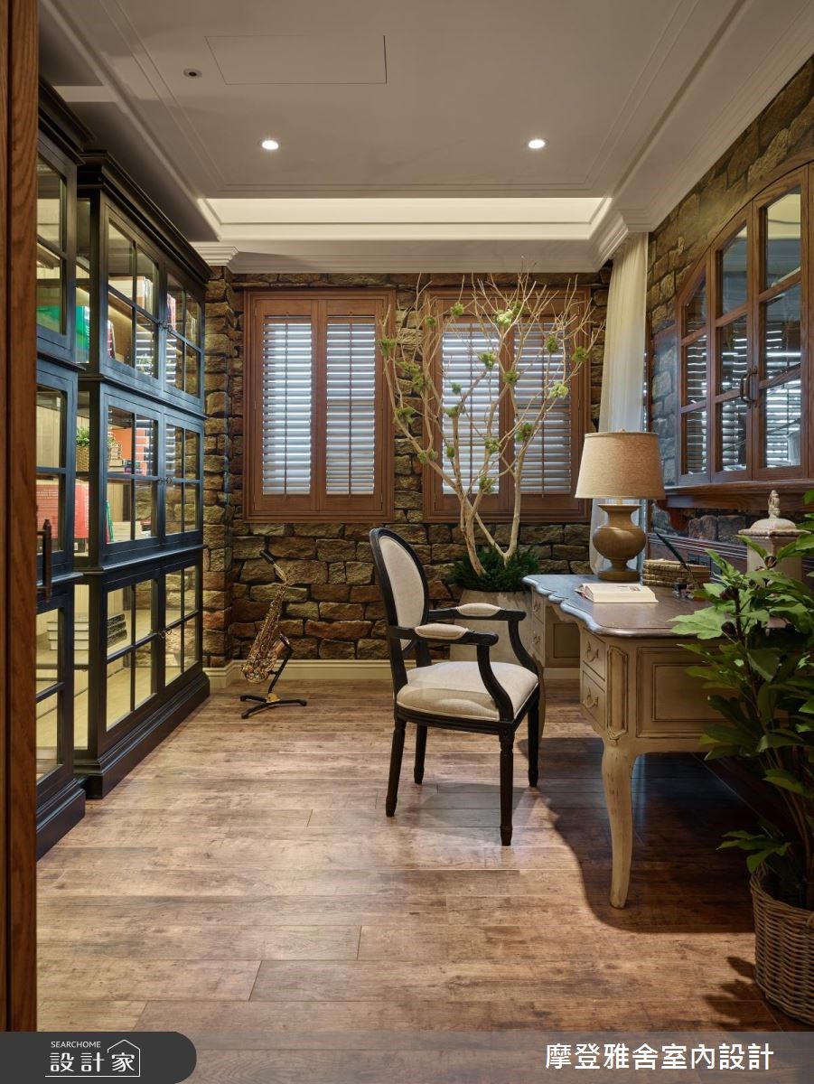50坪新成屋(5年以下)＿鄉村風書房案例圖片＿摩登雅舍室內設計＿摩登雅舍_67 醫師的高定古堡風格 收藏旅行的記憶之26