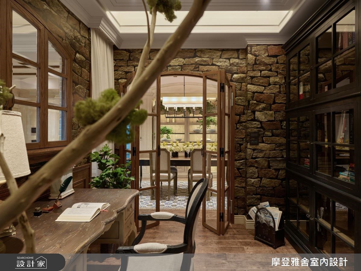 50坪新成屋(5年以下)＿鄉村風書房案例圖片＿摩登雅舍室內設計＿摩登雅舍_67 醫師的高定古堡風格 收藏旅行的記憶之27