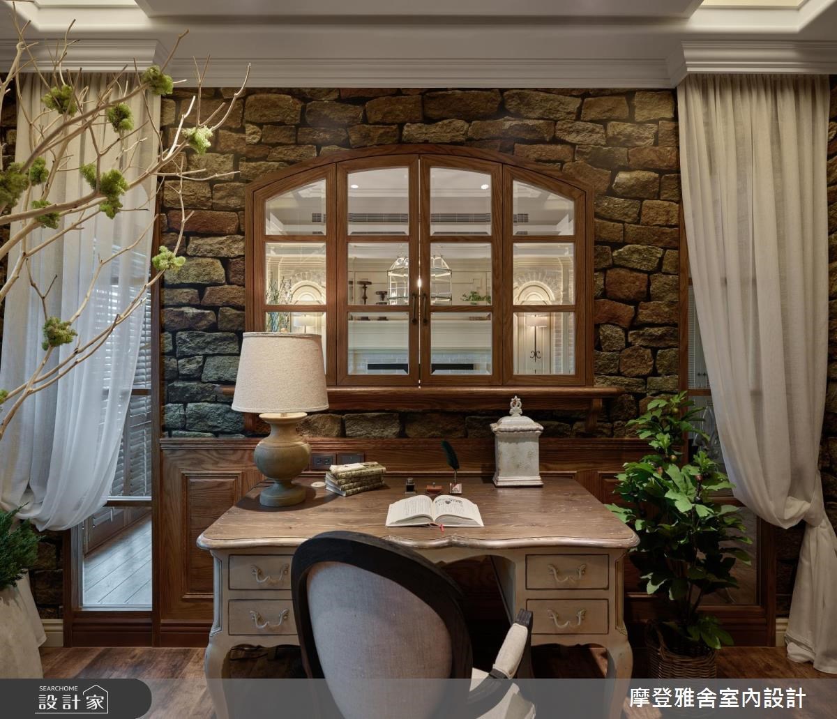 50坪新成屋(5年以下)＿鄉村風書房案例圖片＿摩登雅舍室內設計＿摩登雅舍_67 醫師的高定古堡風格 收藏旅行的記憶之29