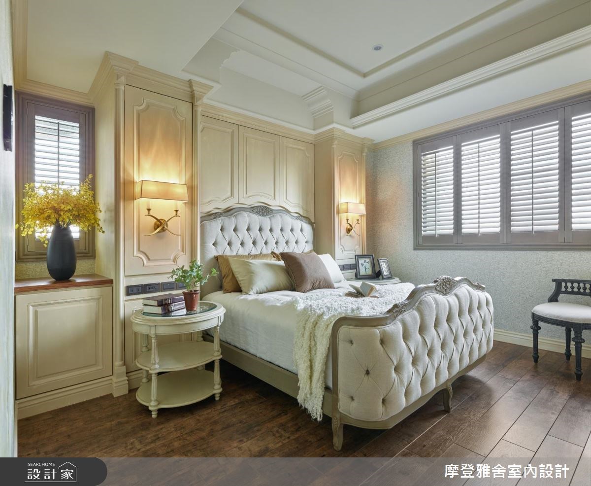 50坪新成屋(5年以下)＿鄉村風臥室案例圖片＿摩登雅舍室內設計＿摩登雅舍_67 醫師的高定古堡風格 收藏旅行的記憶之30