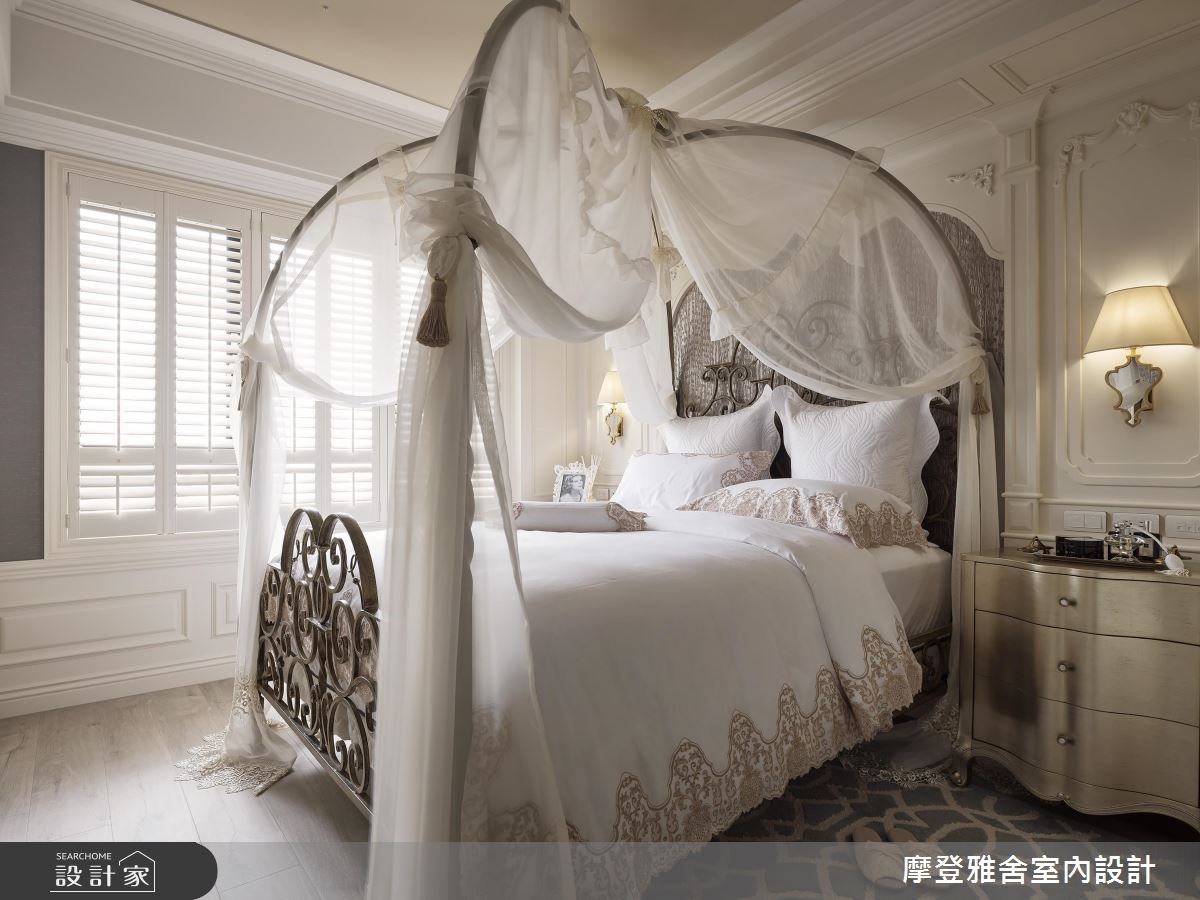 28坪新成屋(5年以下)＿新古典臥室案例圖片＿摩登雅舍室內設計＿摩登雅舍_68 高級訂製新古典 時尚巴黎精品宅之15