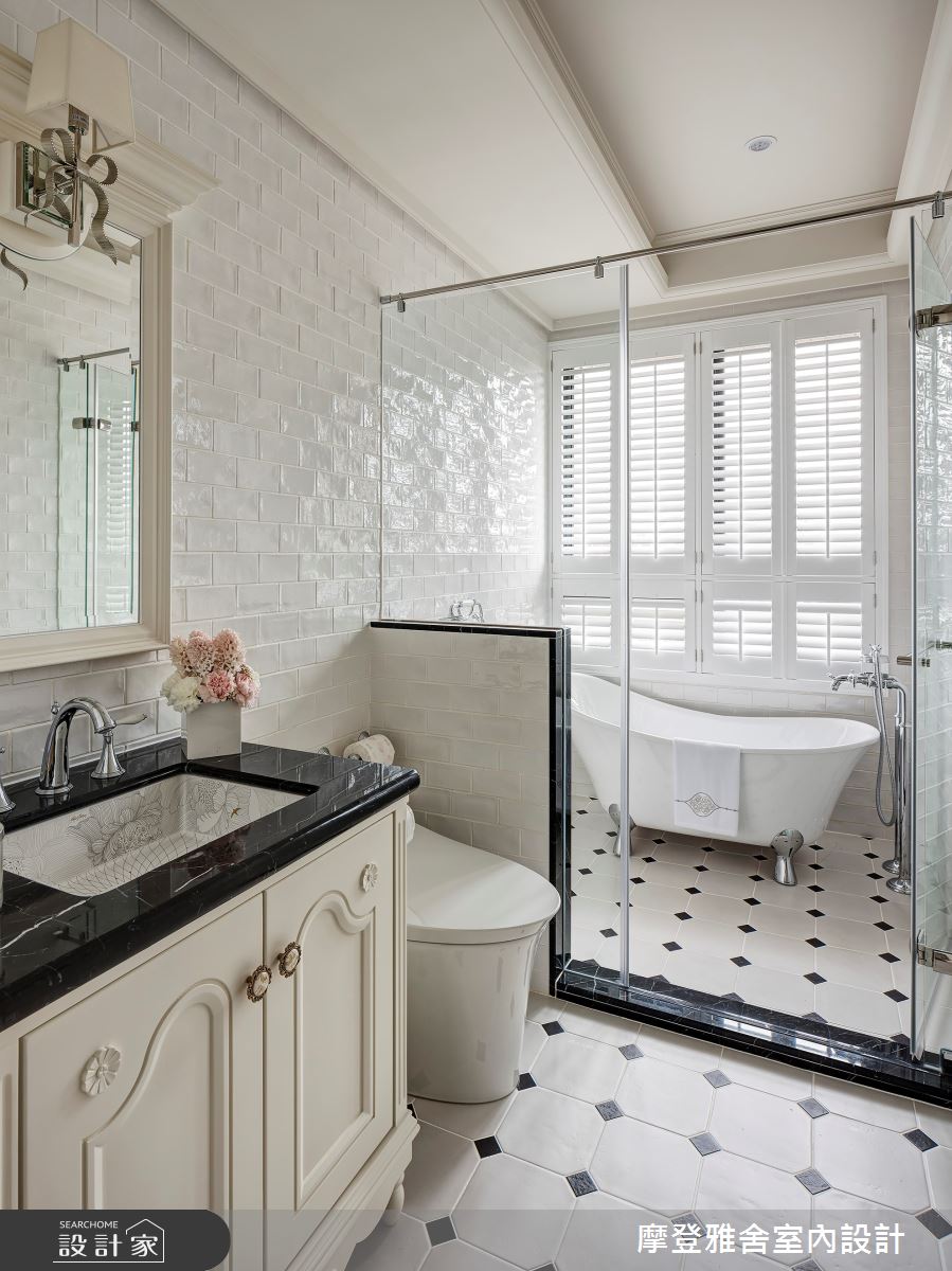 28坪新成屋(5年以下)＿新古典浴室案例圖片＿摩登雅舍室內設計＿摩登雅舍_68 高級訂製新古典 時尚巴黎精品宅之20