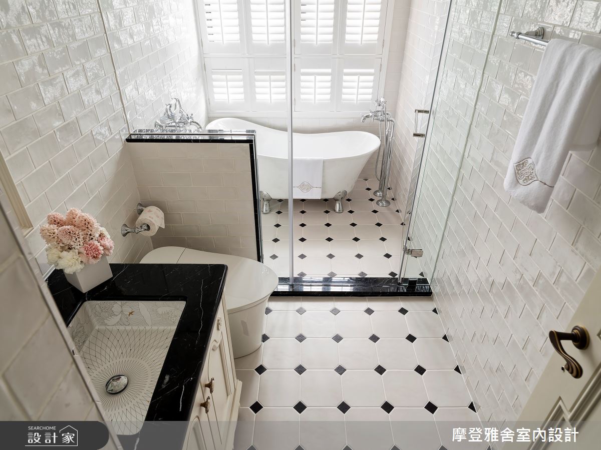 28坪新成屋(5年以下)＿新古典浴室案例圖片＿摩登雅舍室內設計＿摩登雅舍_68 高級訂製新古典 時尚巴黎精品宅之21