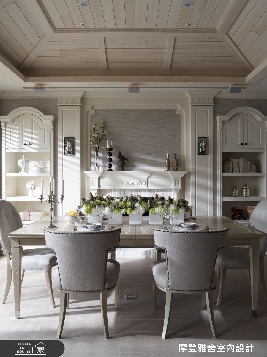 38坪新成屋(5年以下)＿美式風餐廳案例圖片＿摩登雅舍室內設計＿摩登雅舍_69 優雅白色美式宅 × 海島風情度假宅之9