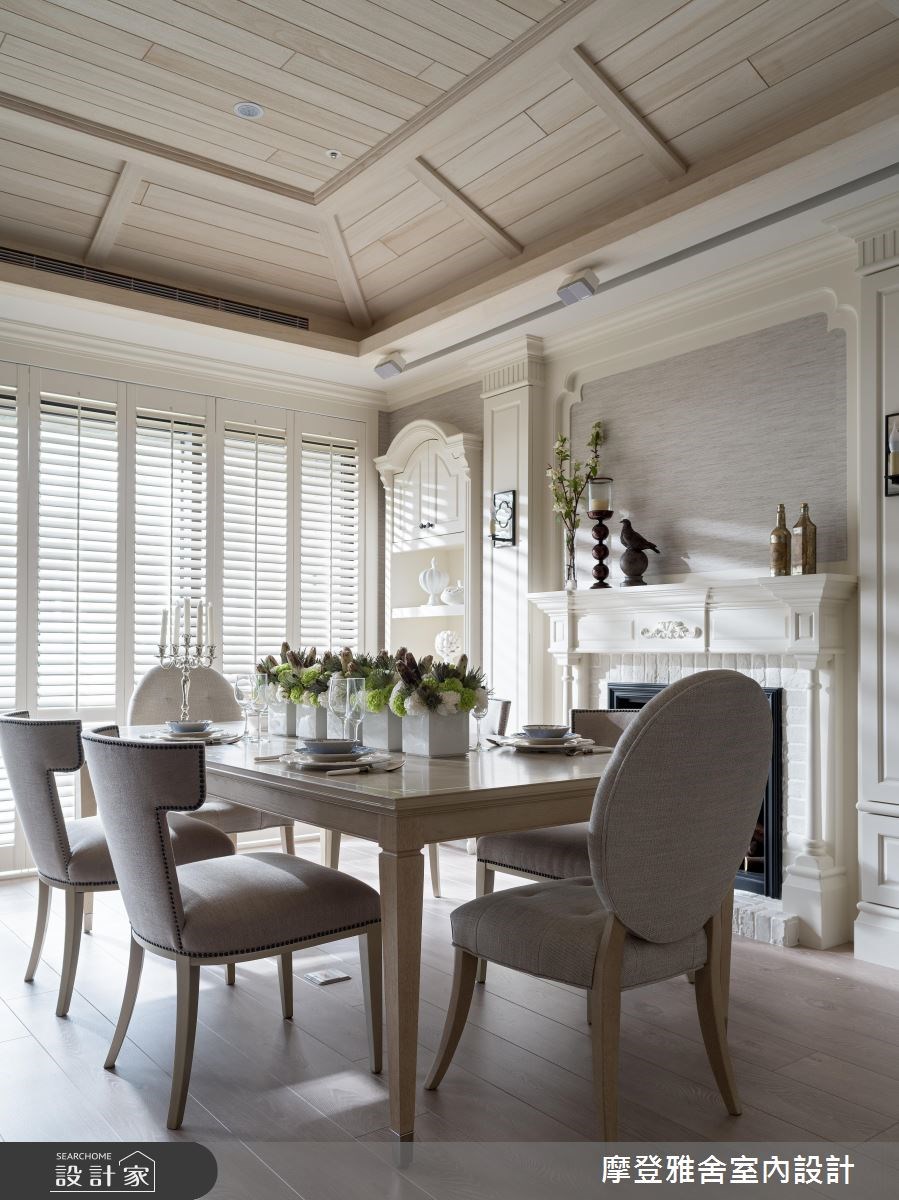 38坪新成屋(5年以下)＿美式風餐廳案例圖片＿摩登雅舍室內設計＿摩登雅舍_69 優雅白色美式宅 × 海島風情度假宅之11