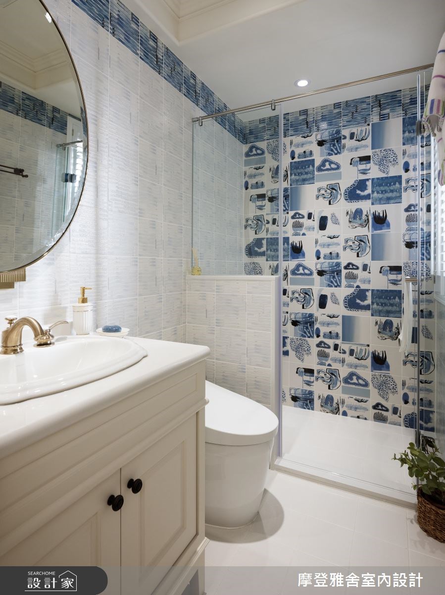 38坪新成屋(5年以下)＿美式風浴室案例圖片＿摩登雅舍室內設計＿摩登雅舍_69 優雅白色美式宅 × 海島風情度假宅之27