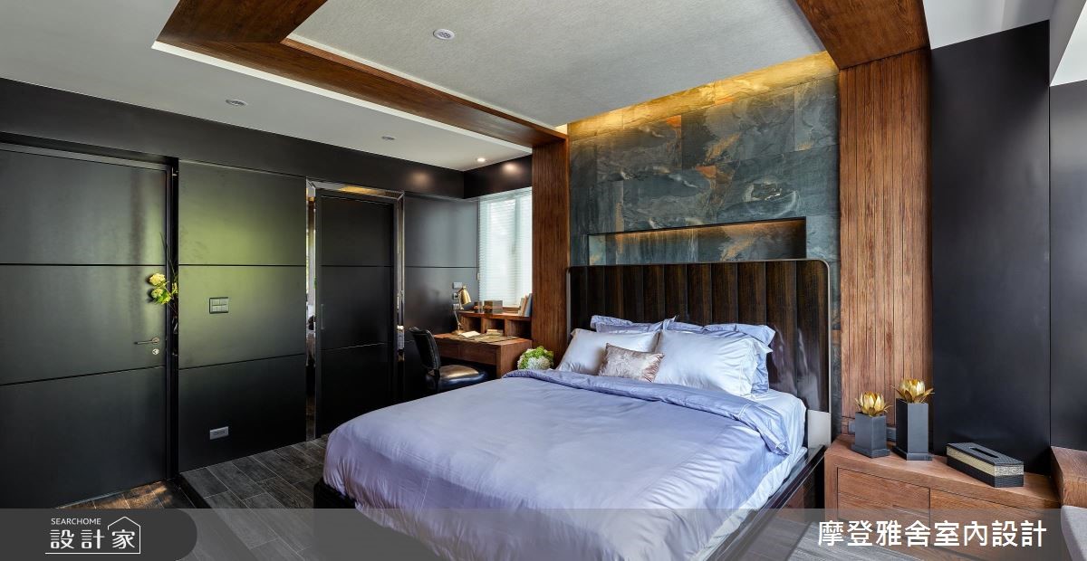 80坪中古屋(5~15年)＿美式風臥室案例圖片＿摩登雅舍室內設計＿摩登雅舍_71 美式鄉村風別墅 壁爐×綠意花園的日常之27