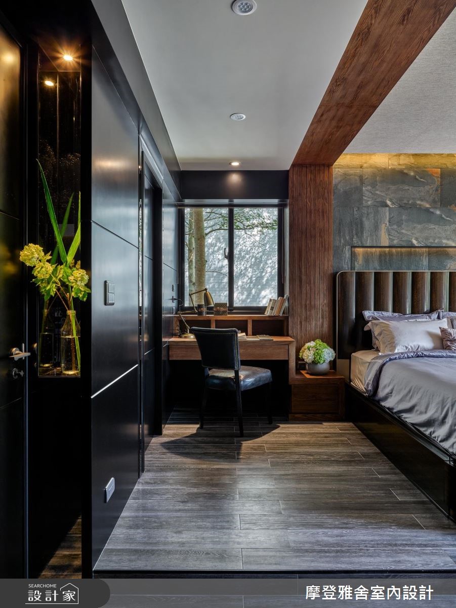 80坪中古屋(5~15年)＿美式風臥室案例圖片＿摩登雅舍室內設計＿摩登雅舍_71 美式鄉村風別墅 壁爐×綠意花園的日常之22