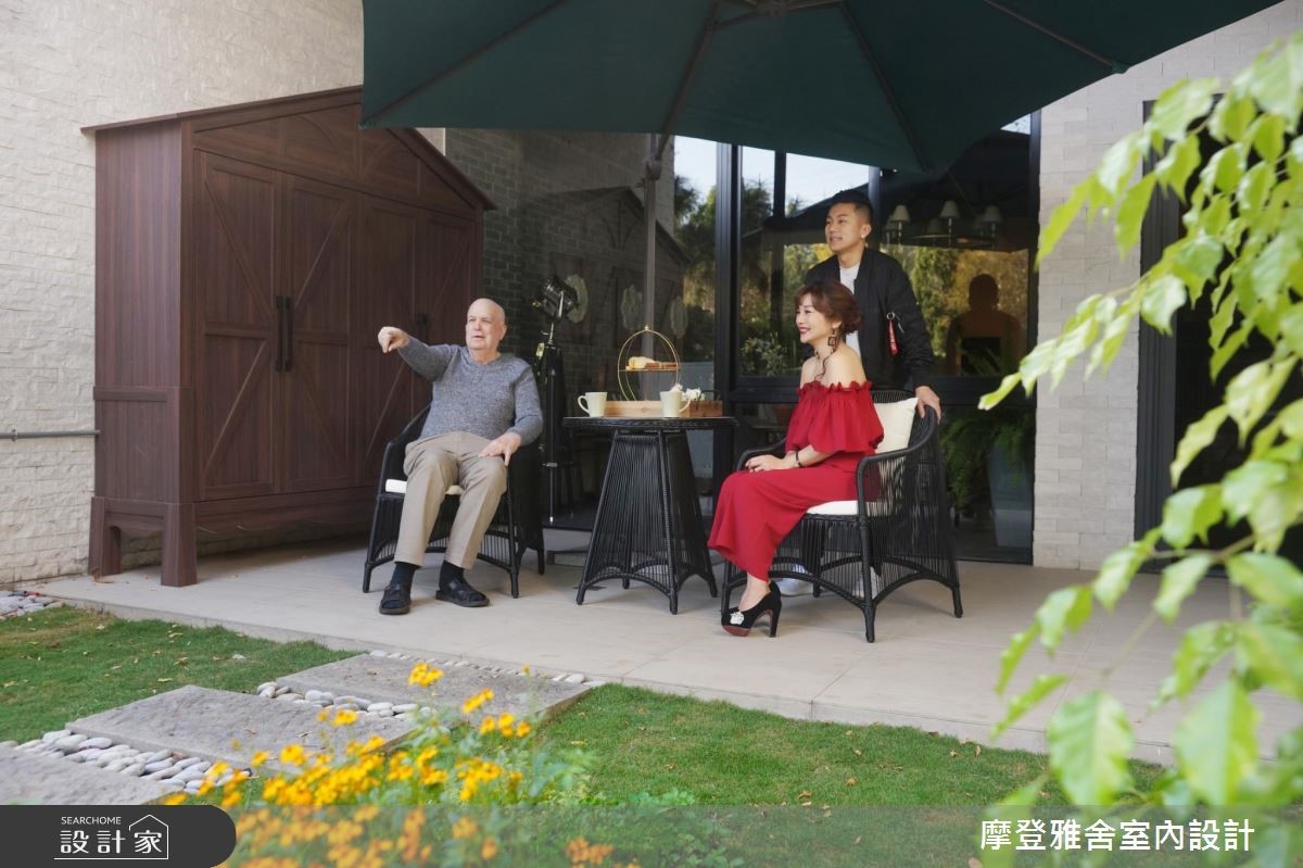 80坪中古屋(5~15年)＿美式風庭院案例圖片＿摩登雅舍室內設計＿摩登雅舍_71 美式鄉村風別墅 壁爐×綠意花園的日常之4