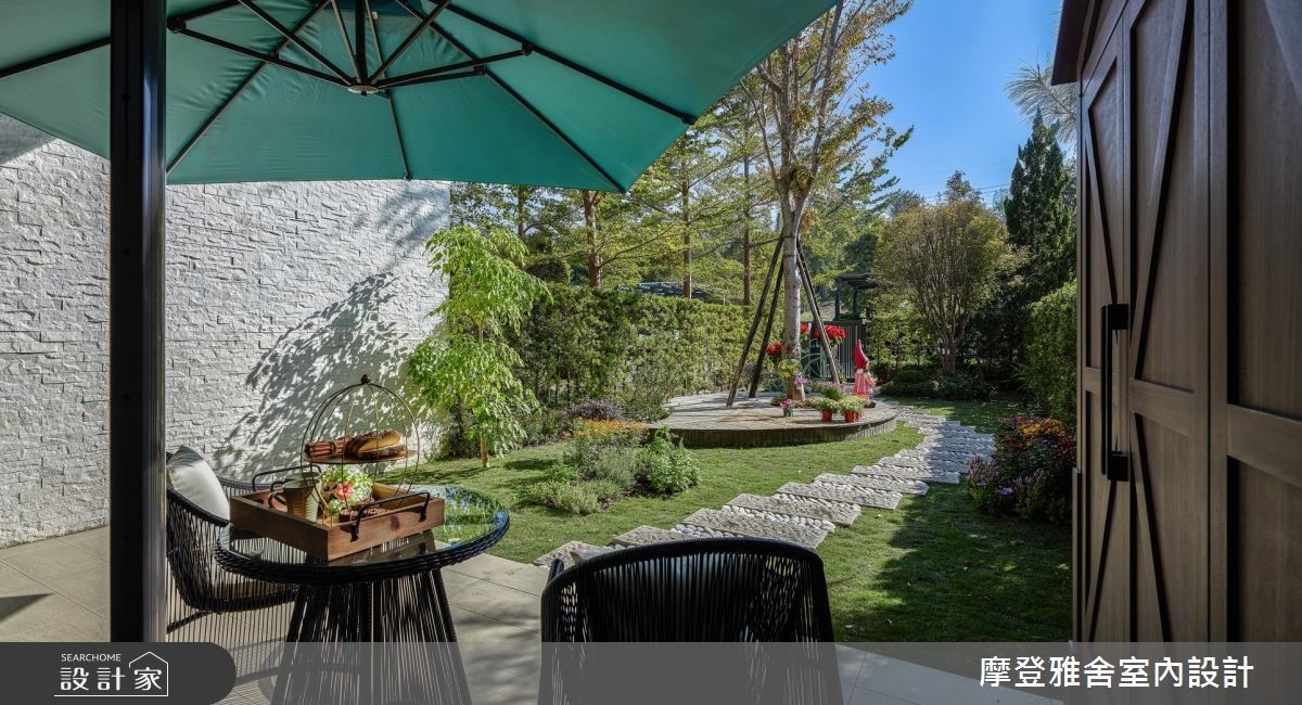 80坪中古屋(5~15年)＿美式風庭院案例圖片＿摩登雅舍室內設計＿摩登雅舍_71 美式鄉村風別墅 壁爐×綠意花園的日常之2