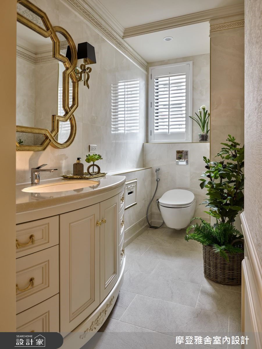 60坪中古屋(5~15年)＿混搭風浴室案例圖片＿摩登雅舍室內設計＿摩登雅舍_72 北市中古屋 醫師最愛專屬高級訂製歐式風情宅之26