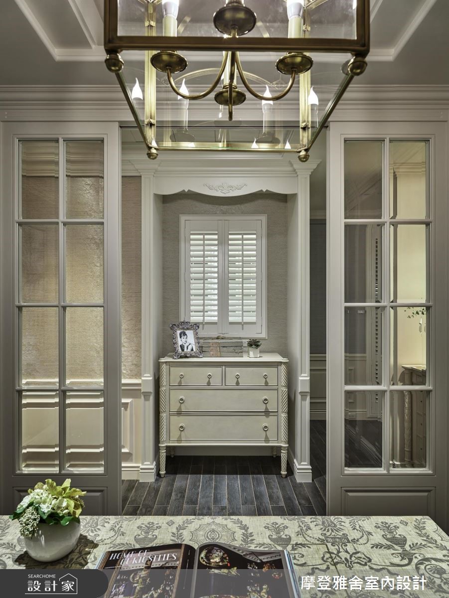 60坪中古屋(5~15年)＿混搭風走廊案例圖片＿摩登雅舍室內設計＿摩登雅舍_72 北市中古屋 醫師最愛專屬高級訂製歐式風情宅之19