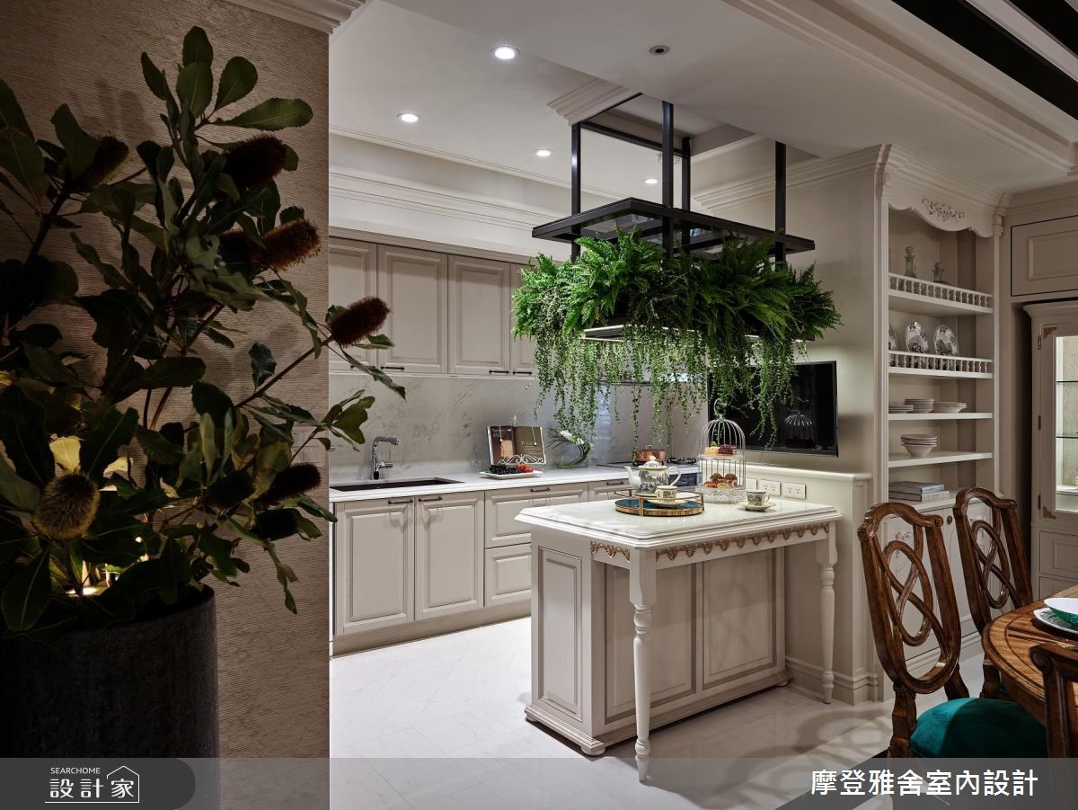 60坪中古屋(5~15年)＿混搭風廚房案例圖片＿摩登雅舍室內設計＿摩登雅舍_72 北市中古屋 醫師最愛專屬高級訂製歐式風情宅之16