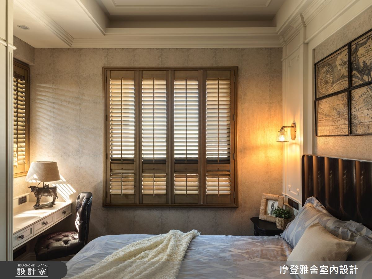 45坪新成屋(5年以下)＿鄉村風臥室案例圖片＿摩登雅舍室內設計＿摩登雅舍_74 森林古堡鄉村風 在家就像在歐洲度假之26